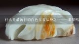 什么是最流行的白色玉石品种之一——翡翠吗？它有什么特点呢？