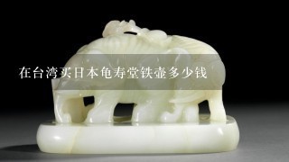 在台湾买日本龟寿堂铁壶多少钱