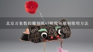 北京万象数控雕刻机v3橄榄核雕刻使用方法